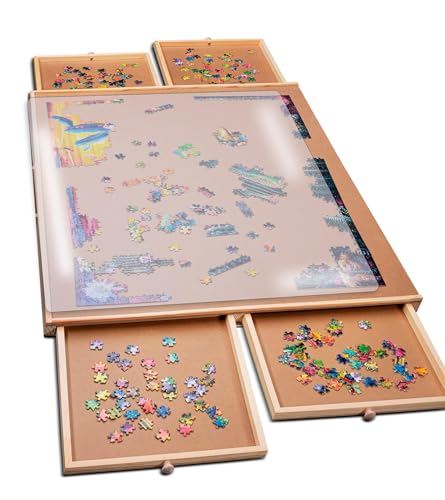 Playvibe Jigsaw Puzzle Board with Drawers
