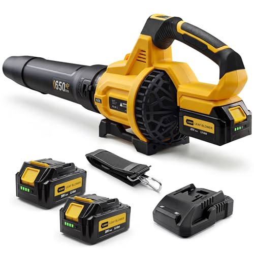 LOSART Cordless Leaf Blower 650CFM 3-Speed