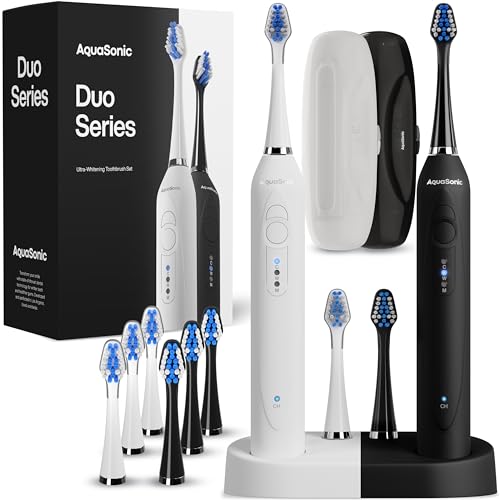 Aquasonic Duo Ultra Whitening Electric Toothbrushes