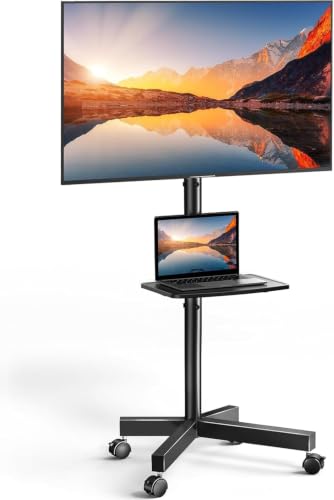 PERLESMITH Mobile TV Cart PSTVMC04