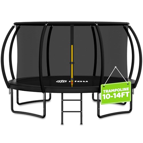 Gigu 14 FT Outdoor Trampoline with Basketball Hoop