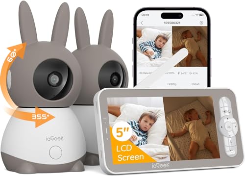 IeGeek 2K Split-Screen Baby Monitor