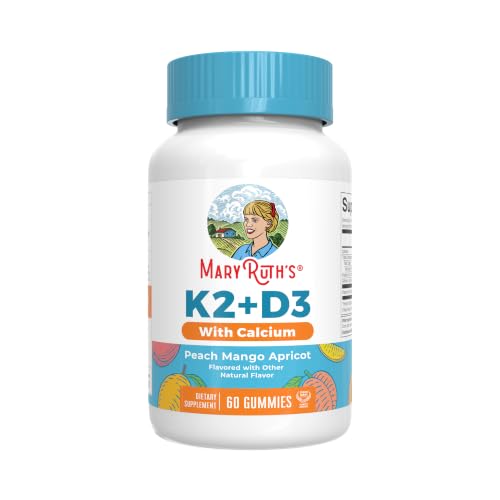 MaryRuth Organics Calcium with Vitamins D & K2 Gummies