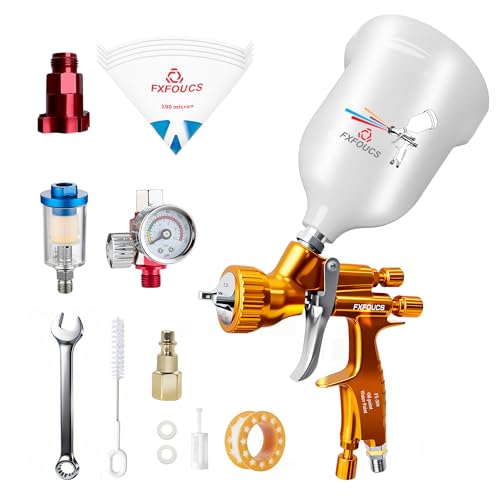 FXFOUCS HVLP Paint Sprayer Kit 1.3mm Nozzle