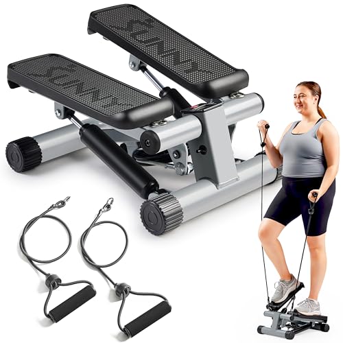 Sunny Health & Fitness Mini Stepper with Bands