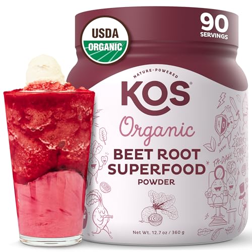 KOS Organic Beet Root Powder, 90 Servings