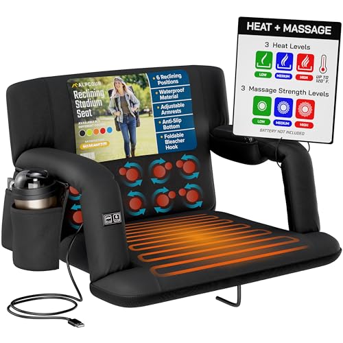 Alpcour Heated Massage Reclining Stadium Seat
