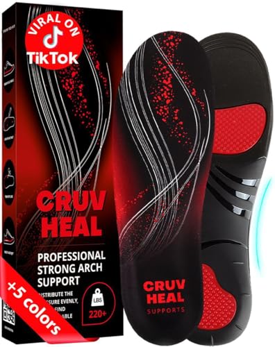 Cruvheal Orthotic High Arch Support Insoles