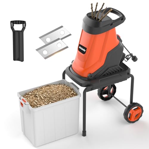 Maxlander Electric Wood Chipper Shredder 15-Amp