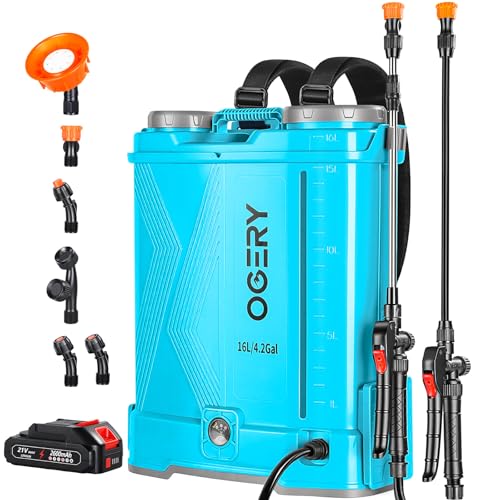 Oger Battery-Powered 4-Gallon Backpack Sprayer