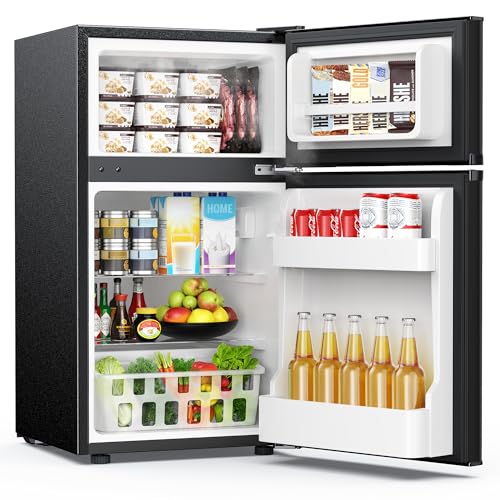 Euhomy 3.2 Cu.Ft Mini Fridge with Freezer