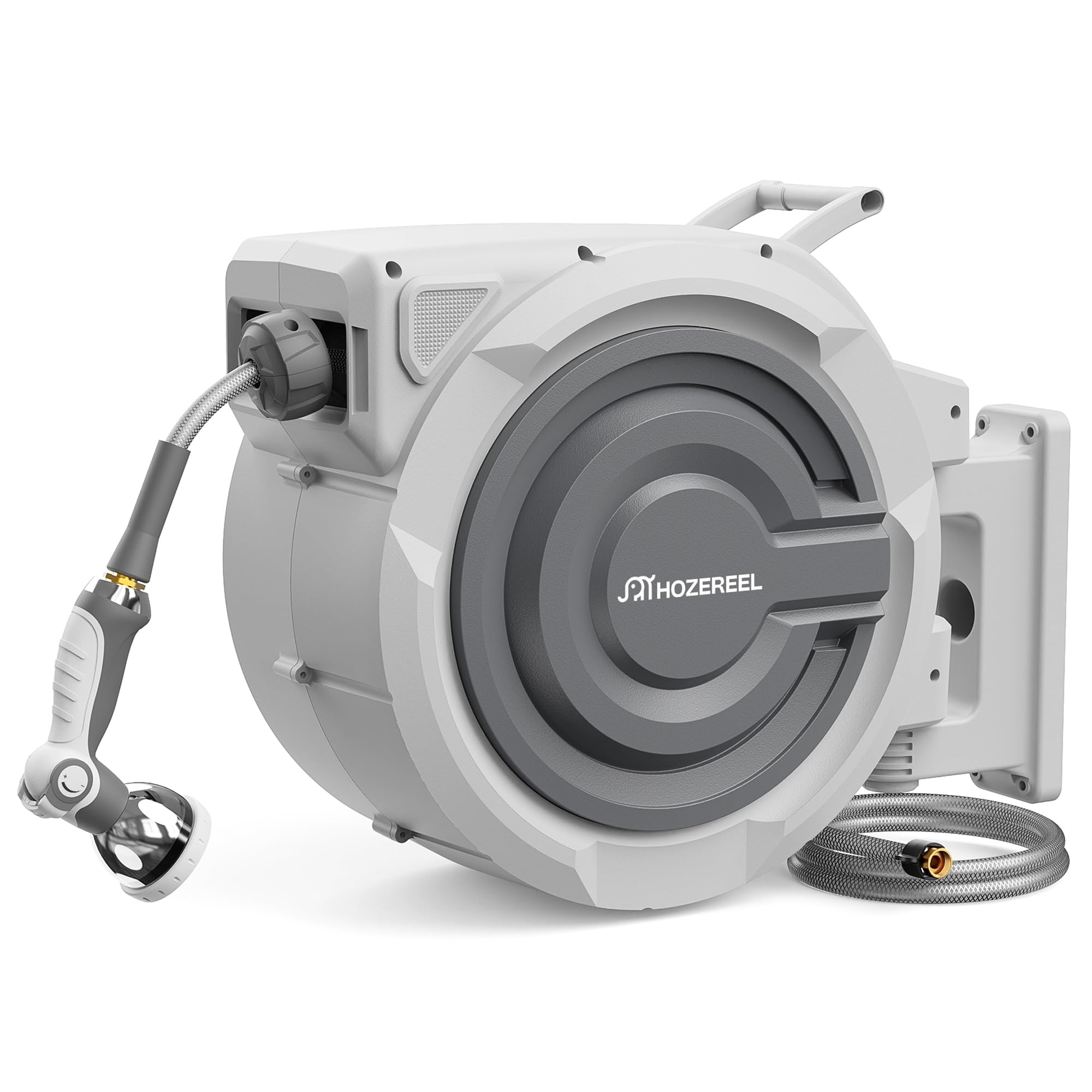 HOZEREEL Retractable Garden Hose Reel 5/8" x 100 FT