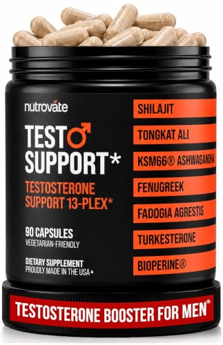 NutroVate Testosterone Booster with Tongkat Ali & Shilajit