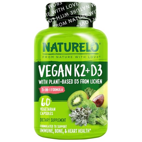 Naturelo Vegan Vitamin D3 K2 Supplement