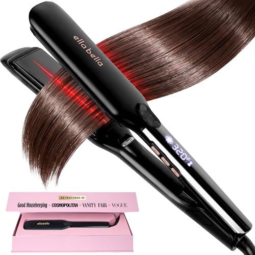 ELLA BELLA Titanium Flat Iron Hair Straightener