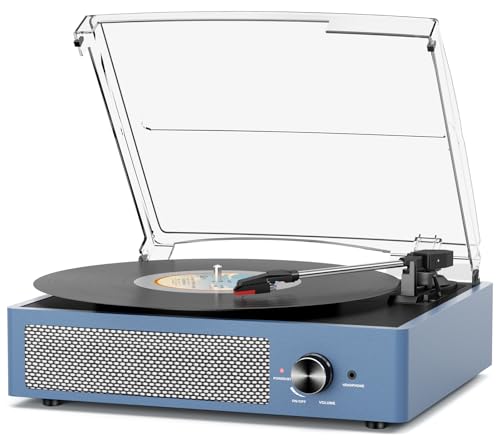 Cotsoco Vintage Bluetooth Turntable with Speakers