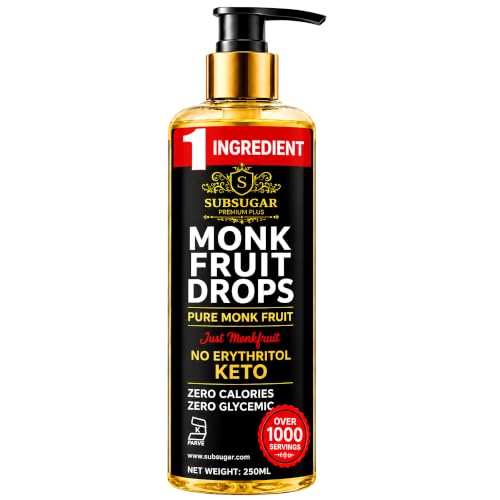 Subsugar Monk Fruit Sweetener Liquid Drops