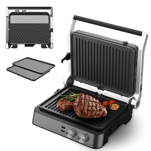 MUBENLIFE Panini Press Grill and Griddle