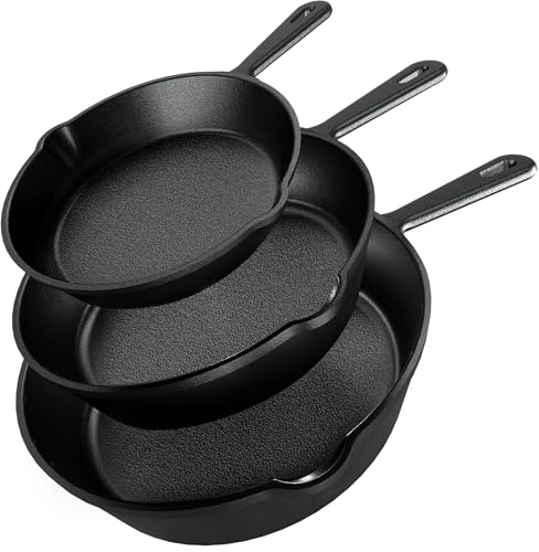 Utopia Kitchen Cast Iron Skillet Set