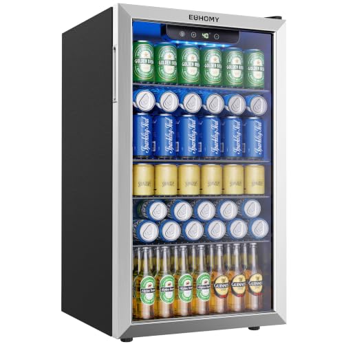 Euhomy Mini Fridge Beverage Cooler 3.2 Cu.Ft
