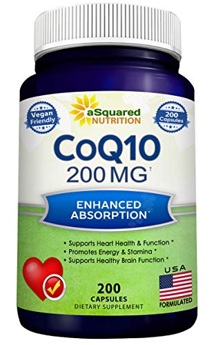 ASquared Nutrition CoQ10 High Absorption Supplement