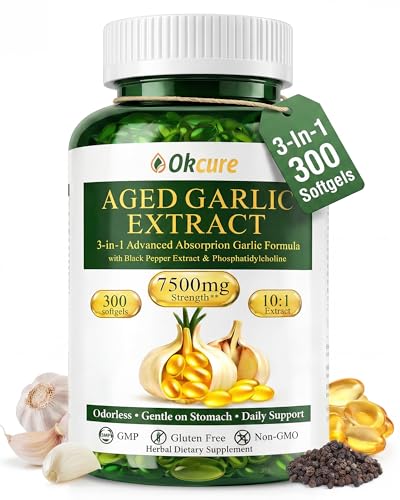 Okcure Garlic Supplement 300 Softgels