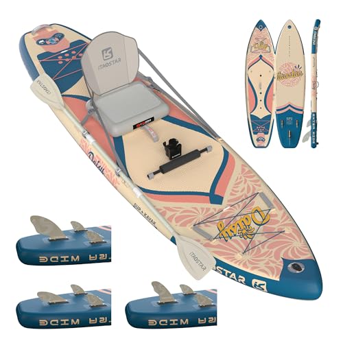 ITAOSTAR D03EP 34" Inflatable Paddle Board with Kayak Seat