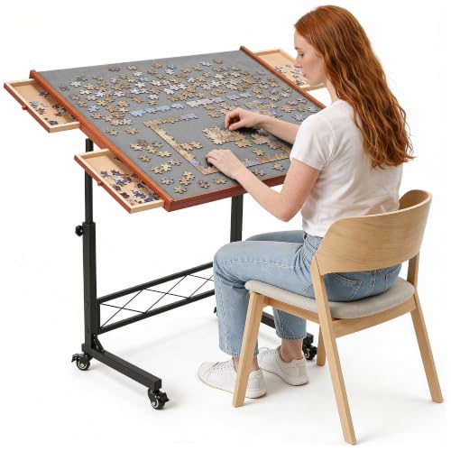 JOYBERRI Adjustable Jigsaw Puzzle Table