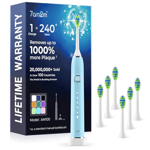 7AM2M Sonic Electric Toothbrush Light Blue