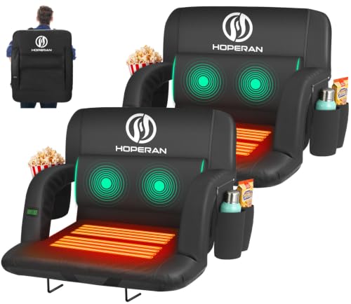 Heated Massage Reclining Bleacher Seats