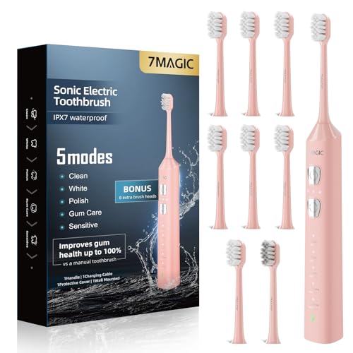 7MAGIC Sonic Electric Toothbrush Pink