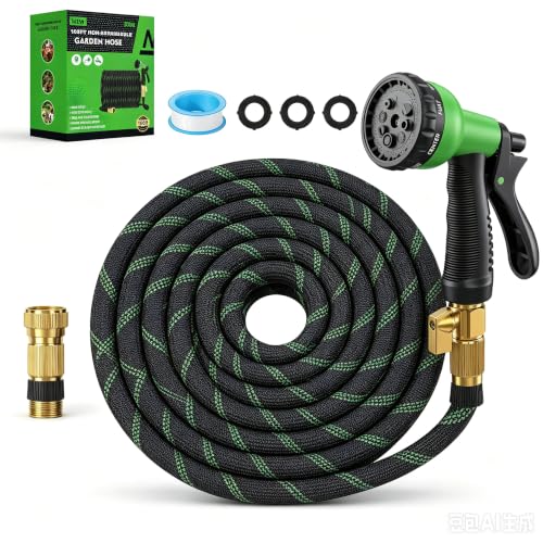 BIGITTA 100ft Garden Hose with Spray Nozzle