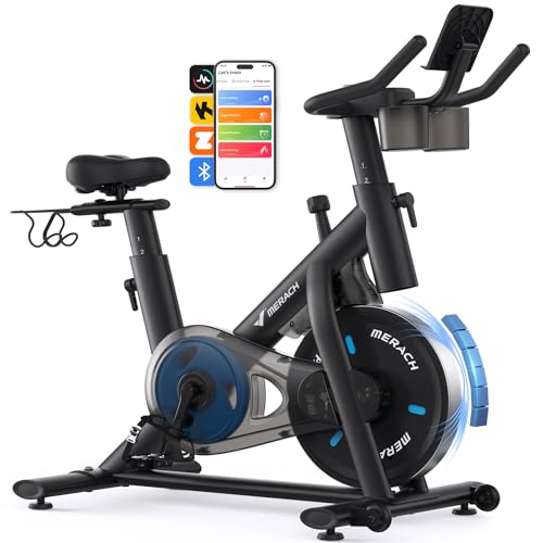 Merach Stationary Exercise Bike with App
