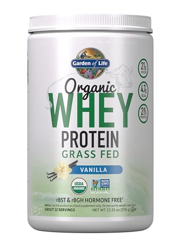 Garden of Life Grass Fed Whey Protein Powder Vanilla