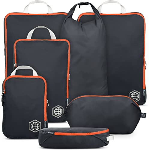 TRIPPED Travel Gear Compression Packing Cubes Set