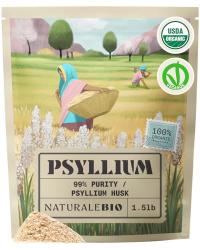 NaturaleBio Organic Psyllium Husk Fiber