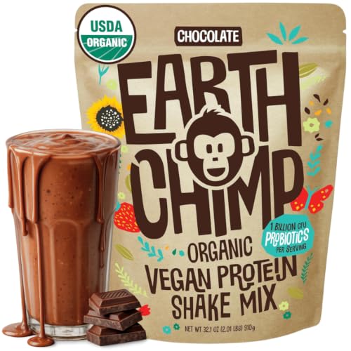 EarthChimp Organic Vegan Protein Powder Chocolate