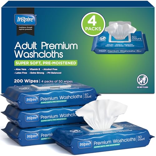 Inspire Adult Wet Wipes, 200 Count