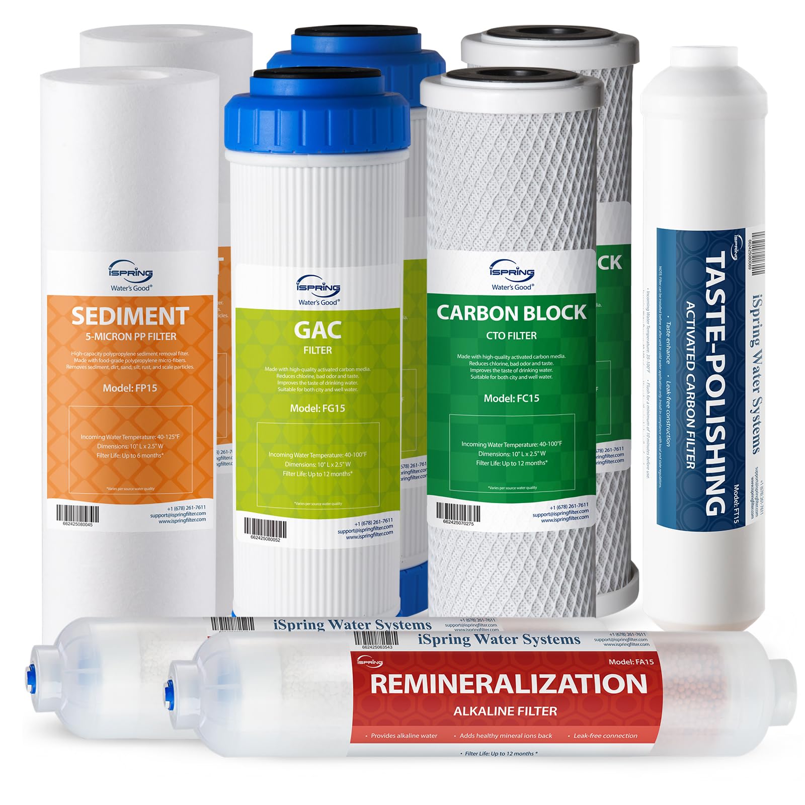 ISpring F9K Reverse Osmosis Filter Pack