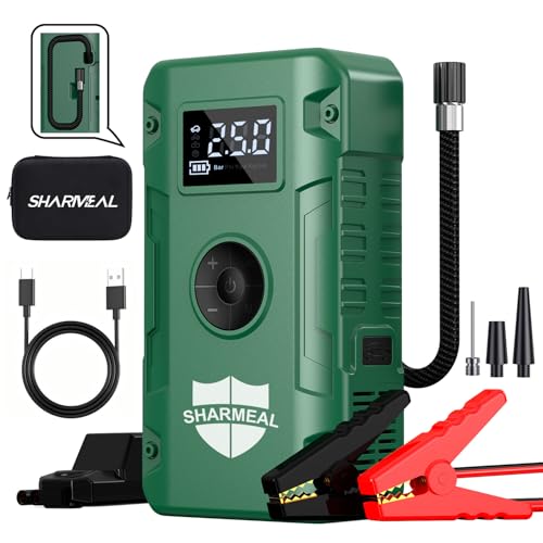 Sharmeal 6000A Jump Starter with Air Compressor