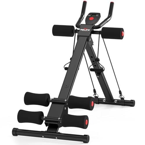 RELIFE Abdominal Trainer Foldable Ab Cruncher 440 LBS