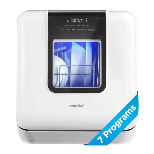 COMFEE' Portable Countertop Dishwasher with UV Hygiene