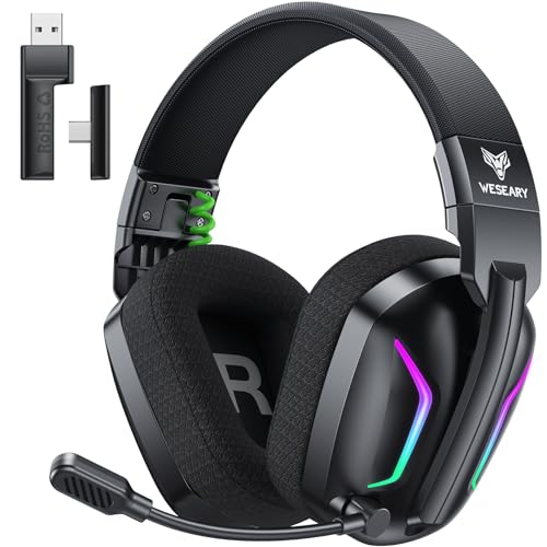 Weseary Wireless Gaming Headset 50H Power