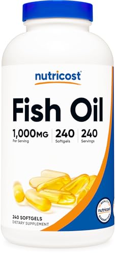 Nutricost Fish Oil Omega 3 Softgels 1000mg