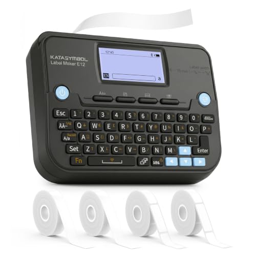 SUPVAN E12 Label Maker with Bluetooth and Tapes