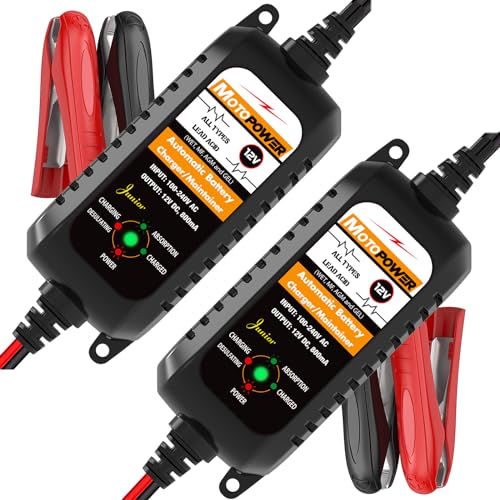 MOTOPOWER MP00205A Automatic Battery Charger 2 Pack