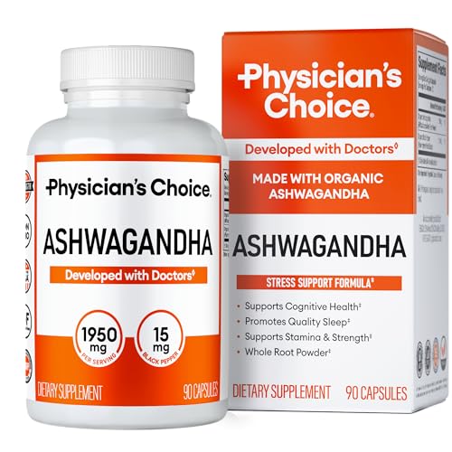 Ashwagandha Supplement - 1950mg Organic Root Powder