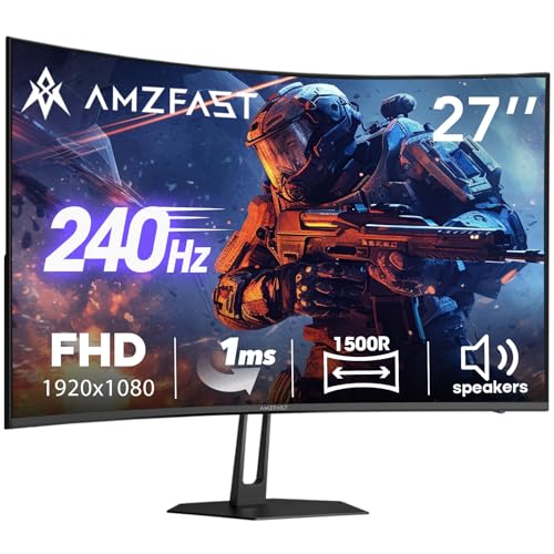 Amzfast 27" 240Hz Curved Gaming Monitor AMZG27C1 Pro