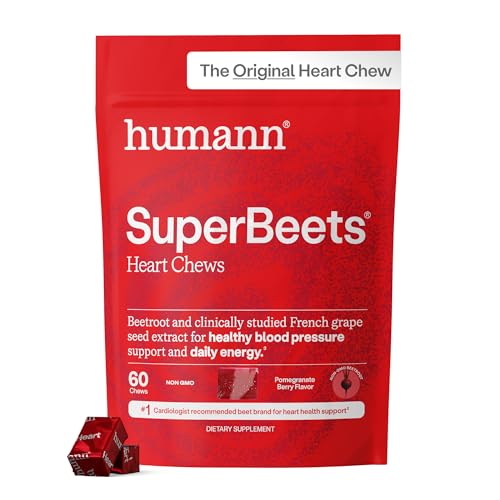 HumanN SuperBeets Heart Chews - Pomegranate Berry