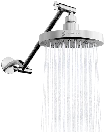 SparkPod Rain Shower Head with Extension Arm